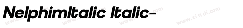 NelphimItalic Italic字体转换